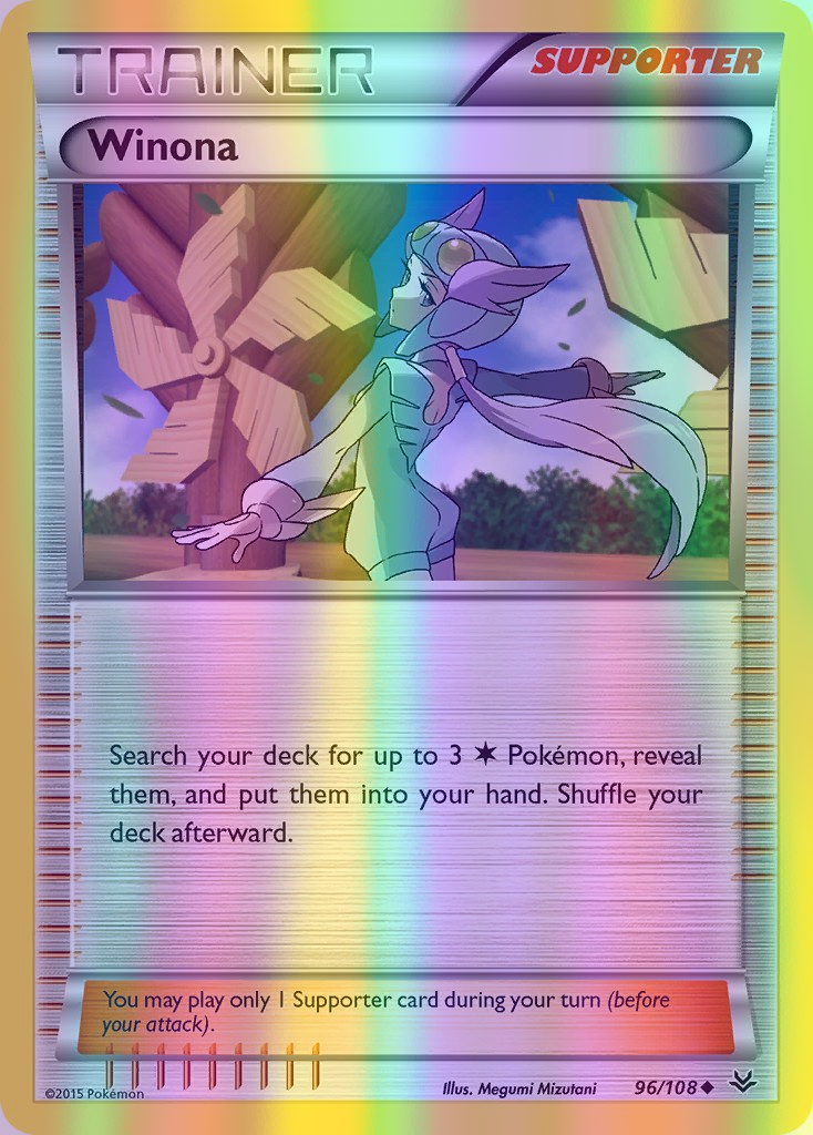 Winona - 096/108 (ROS) Uncommon - Near Mint Reverse Holofoil