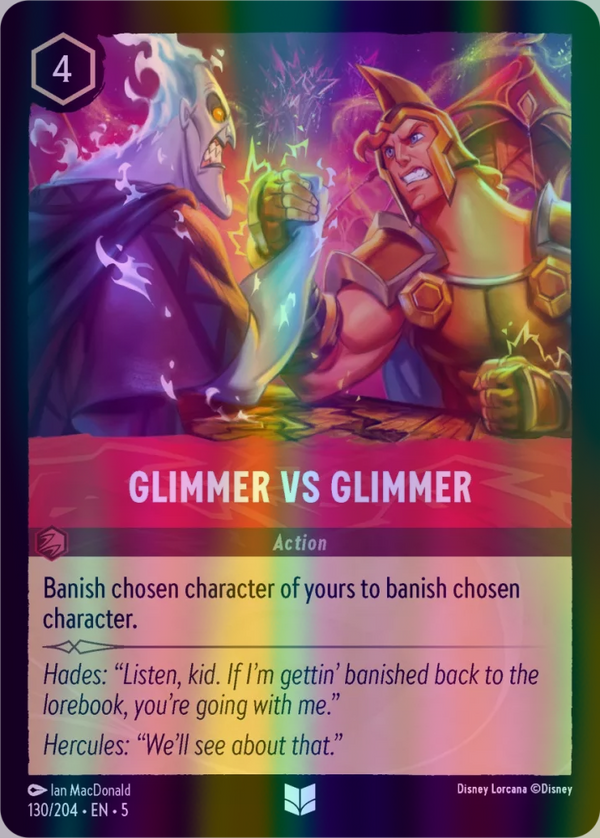 Glimmer vs Glimmer (Shimmering Skies 130/204) Uncommon - Near Mint Cold Foil