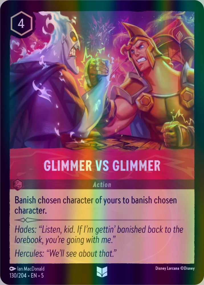 Glimmer vs Glimmer (Shimmering Skies 130/204) Uncommon - Near Mint Cold Foil