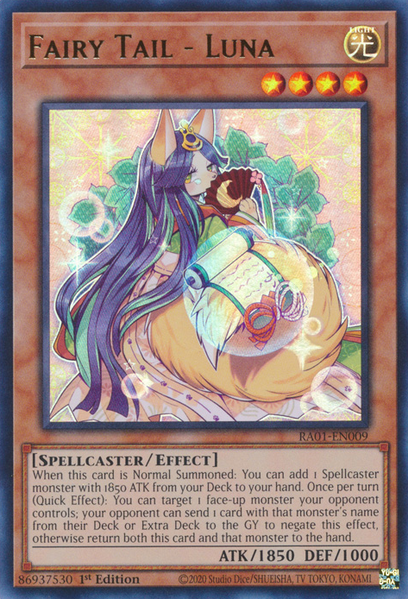 Fairy Tail - Luna (RA01-EN009) Prismatic Ultimate Rare - Near Mint 1st Edition