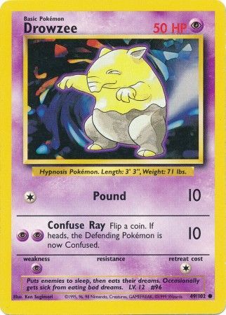 Drowzee - 049/102 (BS) Common - Near Mint