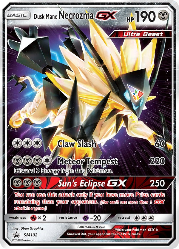 Dusk Mane Necrozma GX - SM102 (SM:PR) Promo - Near Mint Holofoil