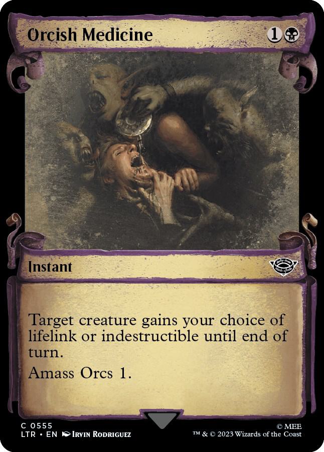 Orcish Medicine [#0555 Showcase Scrolls] (LTR-C-Foil)