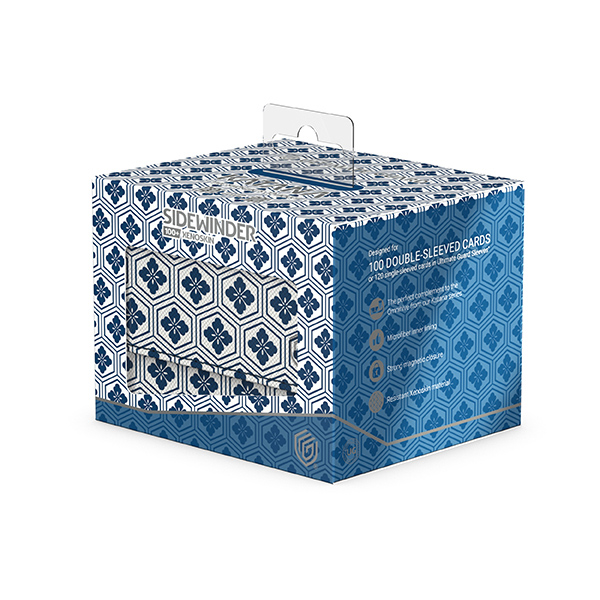 Ultimate Guard: Deck Case - Sidewinder 100+ XenoSkin - Shogun’s Journey- Part 2: Kikko (White / Blue)