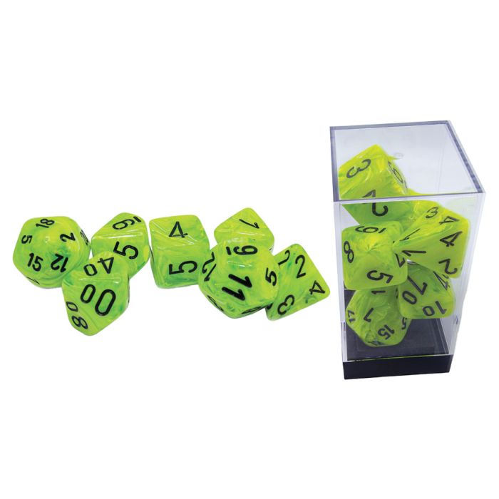 CHX22430: Mega Hedrals - Poly Set Bright Green/Black (7)