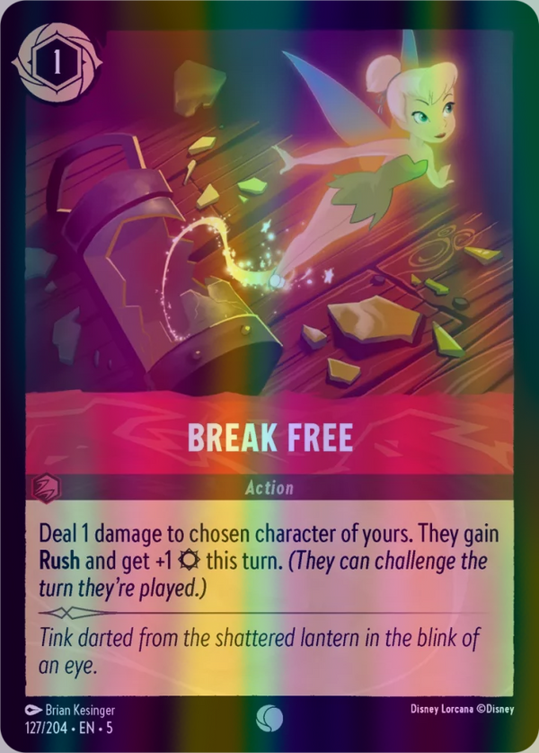 Break Free (Shimmering Skies 127/204) Common - Near Mint Cold Foil