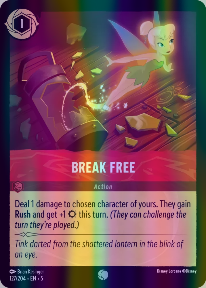 Break Free (Shimmering Skies 127/204) Common - Near Mint Cold Foil