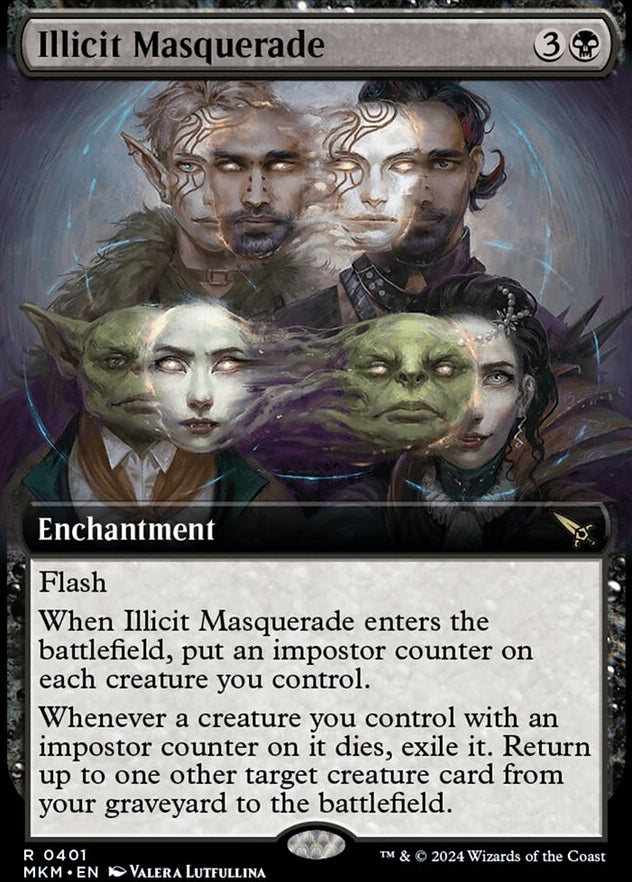 Illicit Masquerade [#0401 Extended Art] (MKM-R)