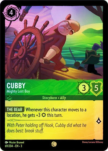 Cubby - Mighty Lost Boy (Into the Inklands 069/204) Common - Near Mint Cold Foil