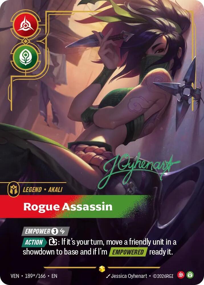 Akali, Rogue Assassin (Signature) - 189*/166 (VEN) Showcase