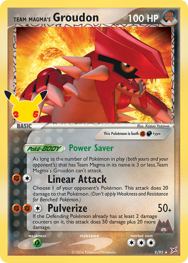 Team Magma's Groudon - 9/95 (CLB:CC) Classic Collection - Near Mint Holofoil