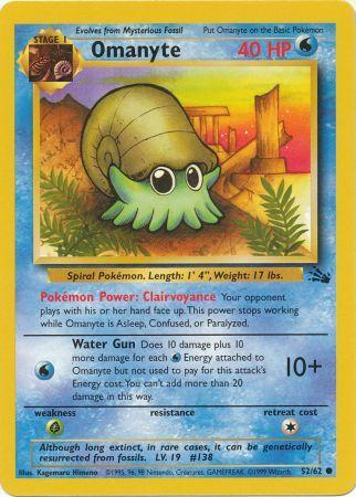 Omanyte - 52/62 (FO) Common - Near Mint Unlimited