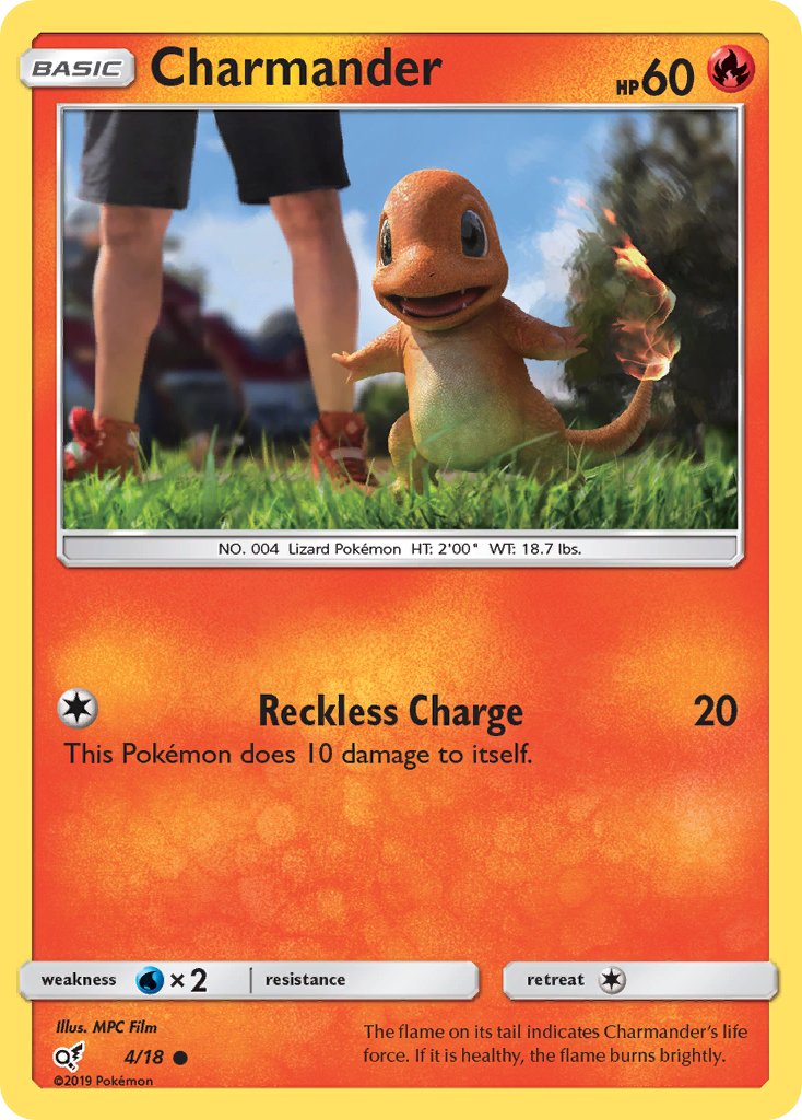 Charmander - 04/18 (DEP) Common - Near Mint Holofoil