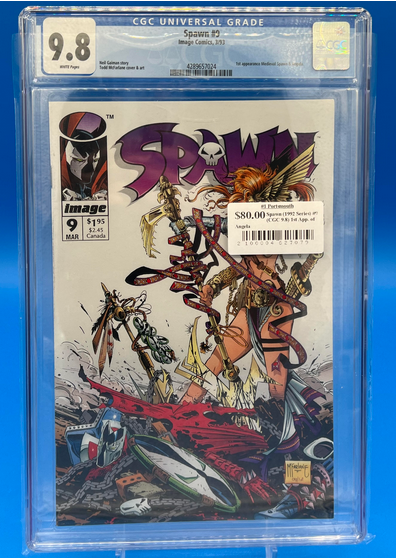 Spawn (1992 Series) #9 (CGC 9.8) 1st App. of Angela