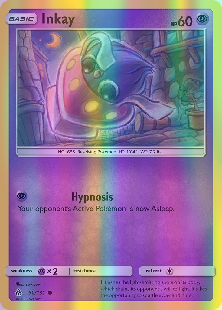 Inkay - 050/131 (FLI) Common - Near Mint Reverse Holofoil