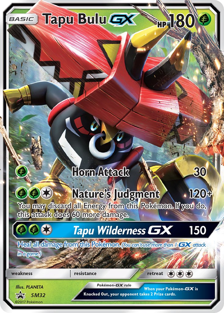 Tapu Bulu GX - SM32 (SM:PR) Promo - Near Mint Holofoil