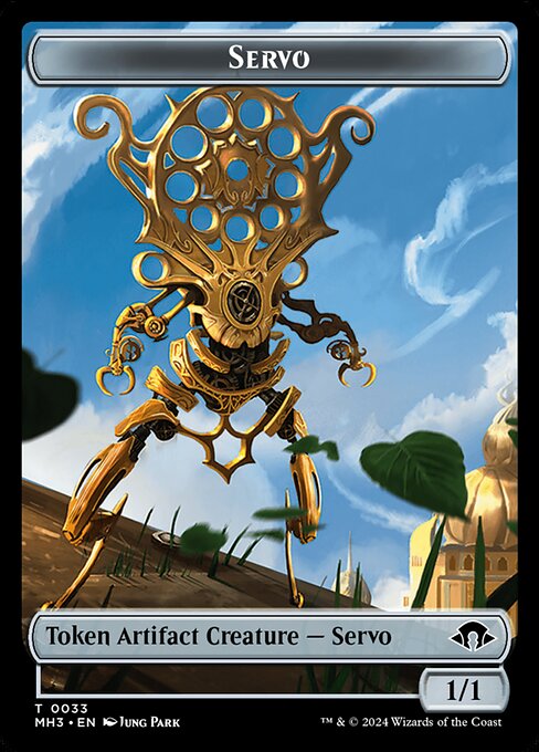 Servo Token [#0033] (MH3-T-Foil) // Insect Token [#0025] (MH3-T-Foil)