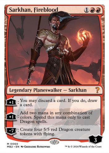 Sarkhan, Fireblood [#0060 White-Border] (MB2-M)
