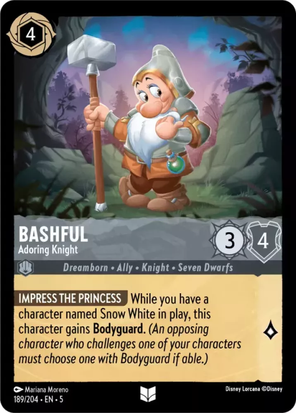 Bashful - Adoring Knight (Shimmering Skies 189/204) Uncommon - Near Mint