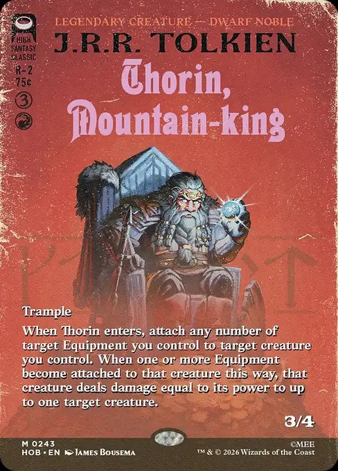 Thorin, Mountain-king [ #0243 Borderless Book Cover ] (HOB-M)
