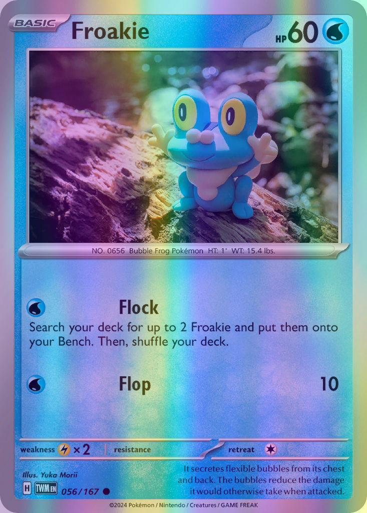 Froakie - 056/167 (TWM) Common - Near Mint Reverse Holofoil