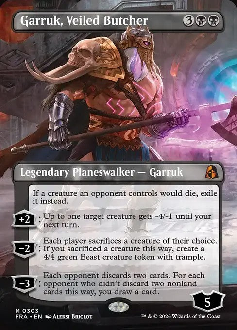 Garruk, Veiled Butcher [ #0303 Borderless Echoed Pairs ] (FRA-M)