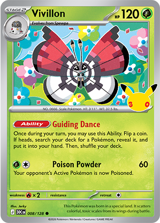 Vivillon - 008/128 (30C) Common