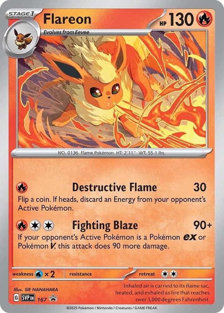 Flareon - 167 (SVP) Promo - Near Mint Holofoil