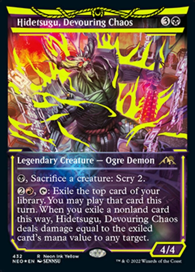 Hidetsugu, Devouring Chaos [ #432 Neon Ink Yellow WPN Exclusive ](NEO-R)