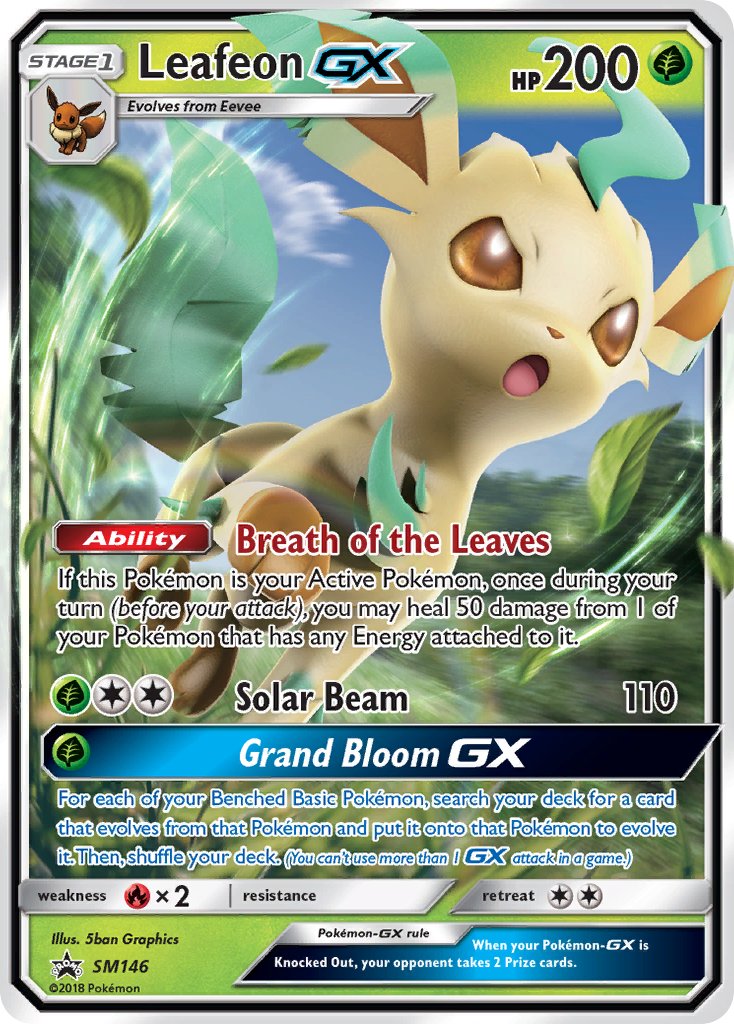 Leafeon GX - SM146 (SM:PR) Promo - Near Mint Holofoil