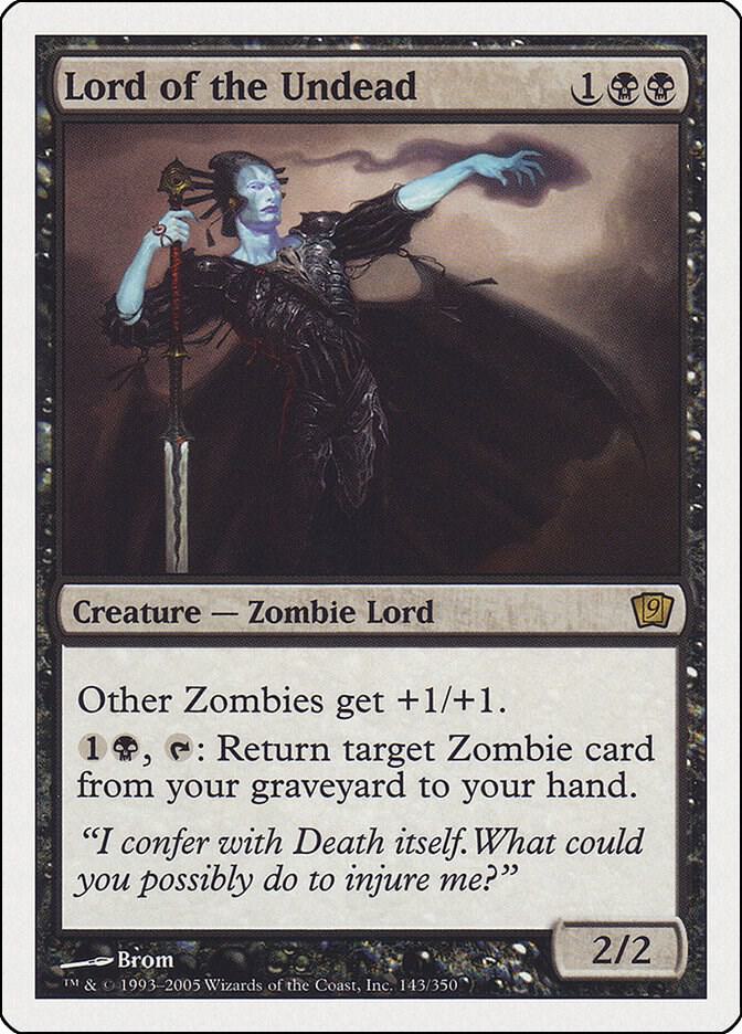 Lord of the Undead (9ED-R) Moderate Play