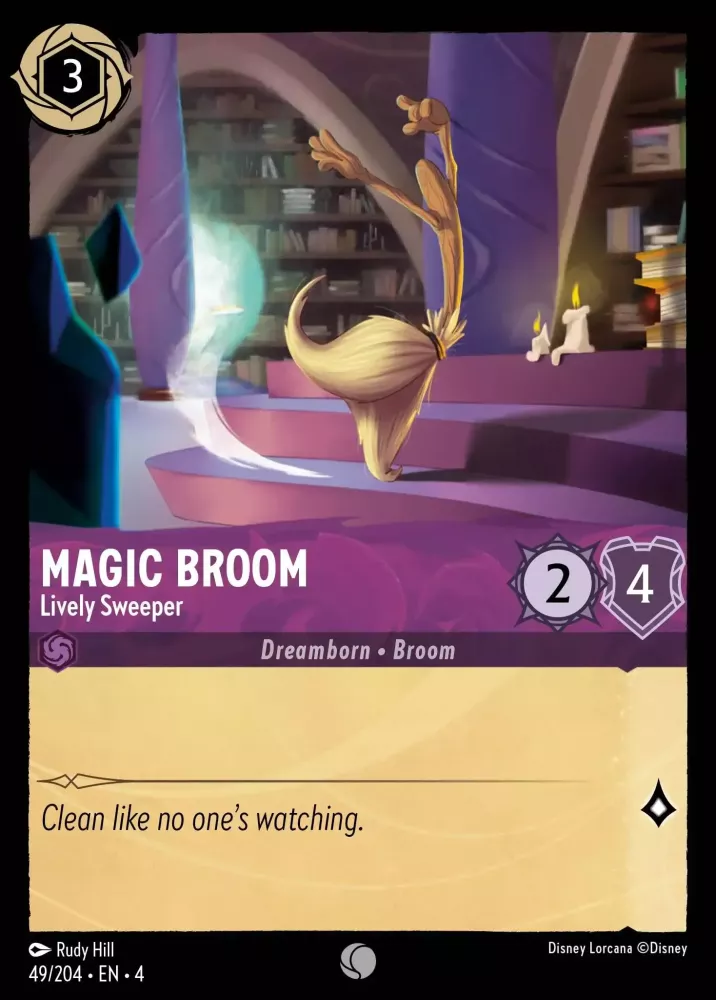 Magic Broom - Lively Sweeper (Ursula's Return 049/204) Common - Near Mint