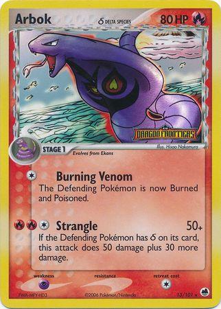 Arbok (Delta Species) - 13/101 (DF) Rare - Near Mint Reverse Holofoil