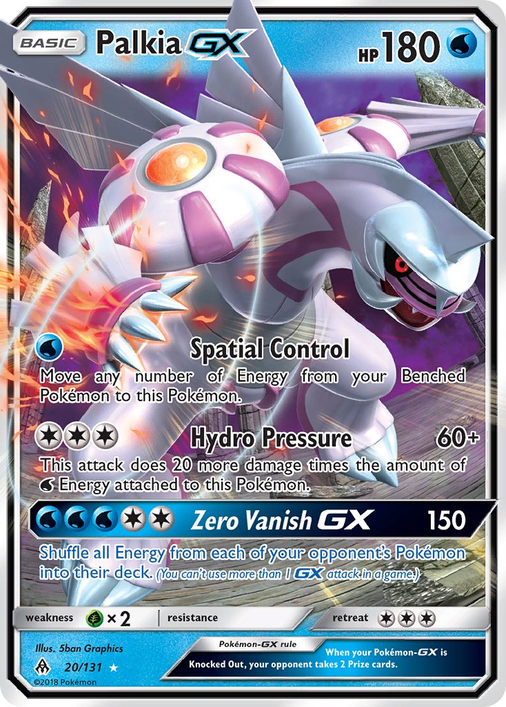 Palkia GX - 020/131 (FLI) Ultra Rare - Near Mint Holofoil