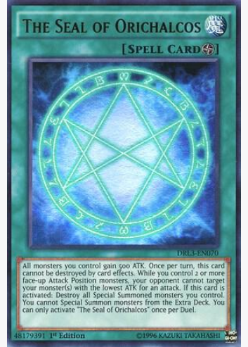 The Seal of Orichalcos (DRL3-EN070) 1st Edition - Near Mint