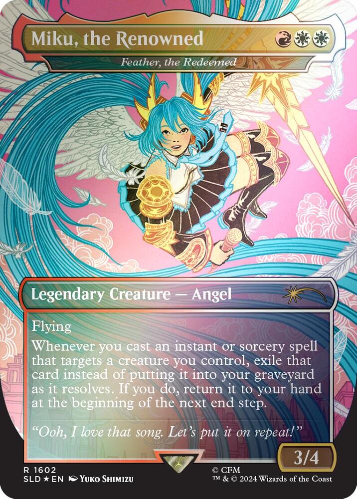 Miku, The Renowned - Feather, the Redeemed [#1602] (SLD-R-FOIL)