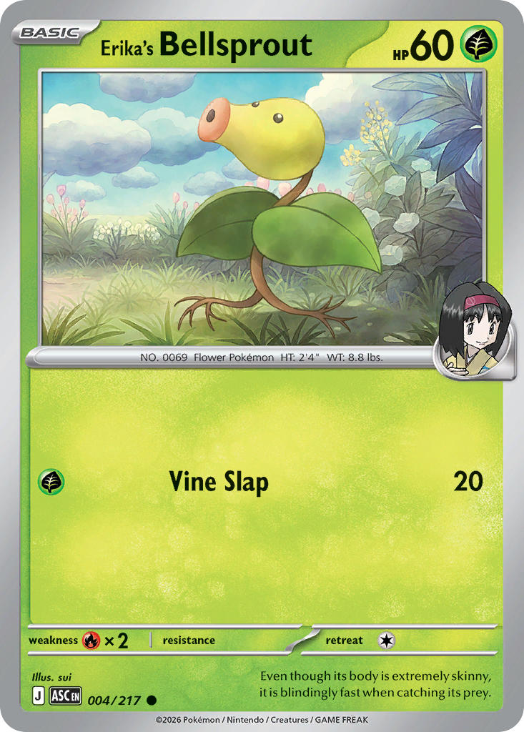 Erika's Bellsprout - 004/217 (ASC) Common