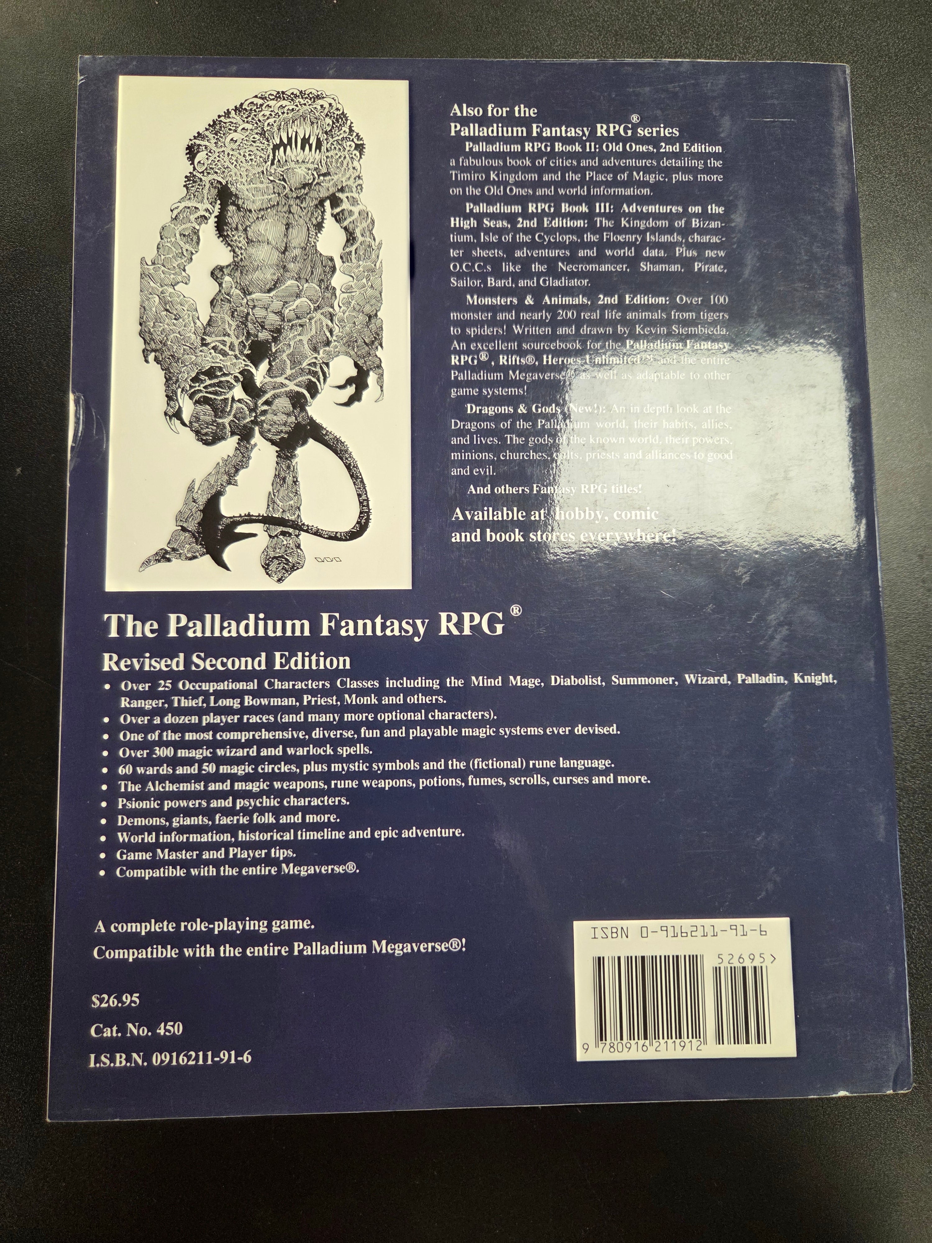 Palladium Fantasy RPG  2nd Ed (USED)