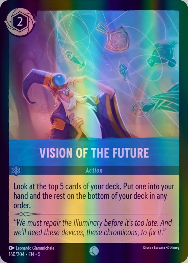 Vision of the Future (Shimmering Skies 160/204) Common - Near Mint Cold Foil