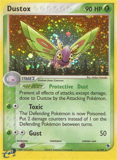 Dustox - 6/109 (RS) Holo Rare - Moderate Play Holofoil