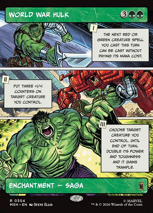World War Hulk [ #0304 Showcase Panel ] (MSH-R)