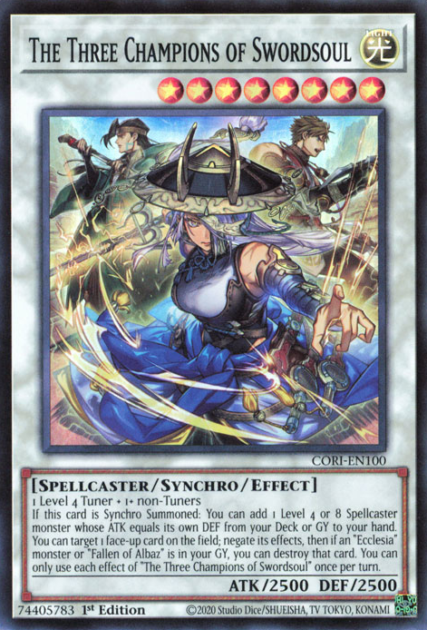 The Three Champions of Swordsoul (CORI-EN100)