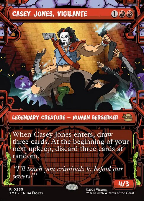 Casey Jones, Vigilante [ #0235 Sewer Frame Showcase ] (TMT-R)