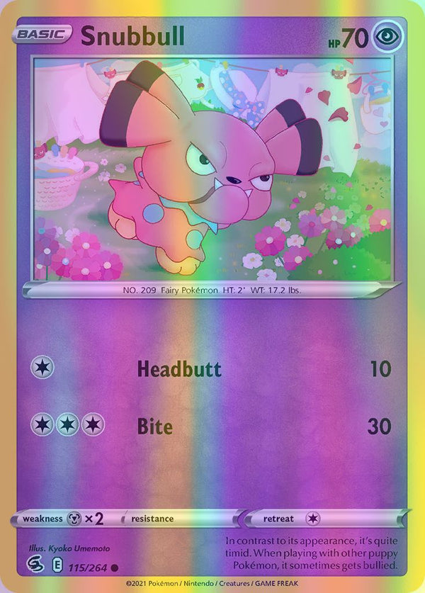 Snubbull - 115/264 (SWSH08) Common - Near Mint Reverse Holofoil