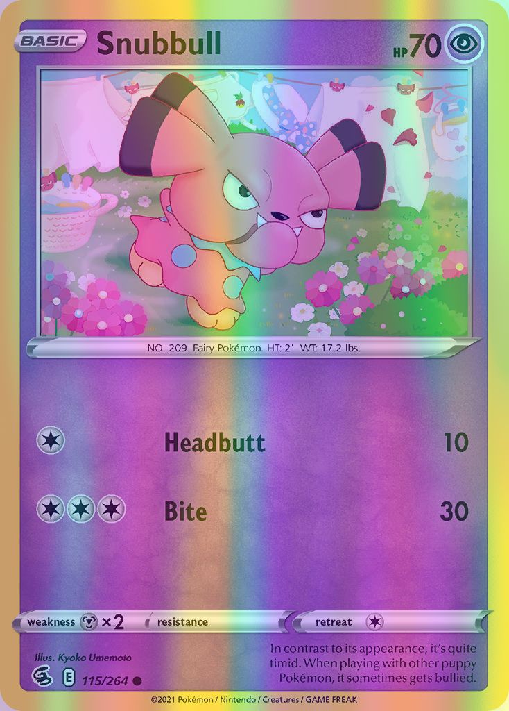 Snubbull - 115/264 (SWSH08) Common - Near Mint Reverse Holofoil