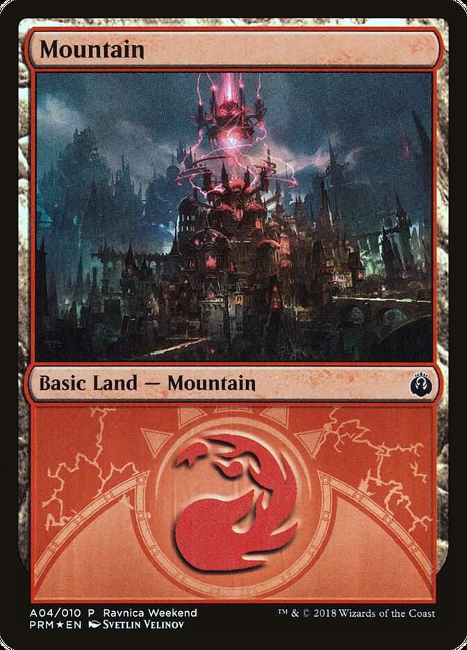 Mountain (Izzet) [ #A04 ] (LARP-P) Foil Near Mint