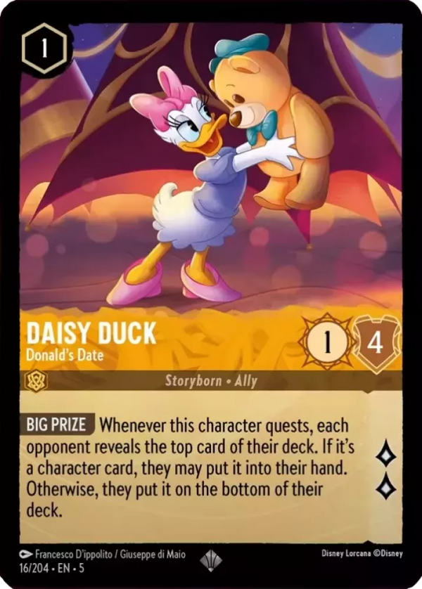 Daisy Duck - Donald's Date (Shimmering Skies 016/204) Super Rare - Near Mint