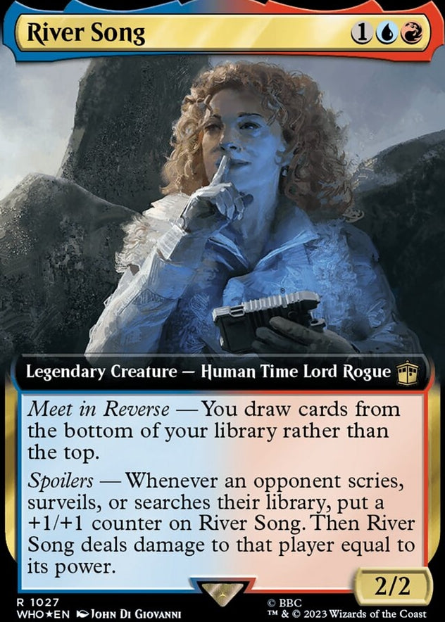 River Song [#1027 Surge Foil Extended Art] (WHO-R)