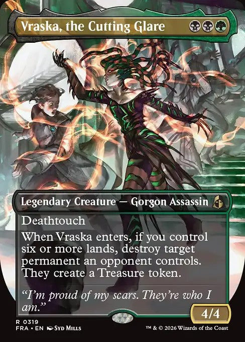 Vraska, the Cutting Glare [ #0319 Borderless Echoed Pairs ] (FRA-R)