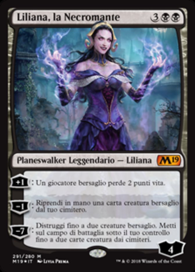 Liliana, the Necromancer (M19-M) Italian